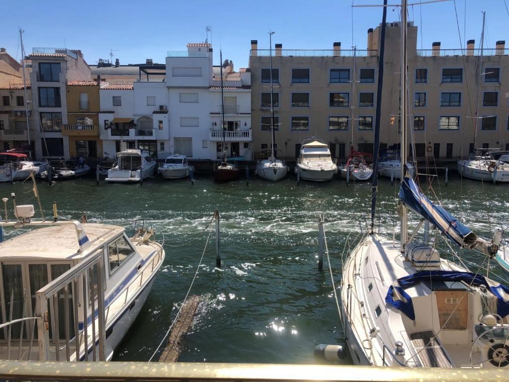 Port Ambar - Apartamento En La Marina De Empuriabrava - Balcon Con Vistas Al Canal - Playa - Wifi Exterior foto